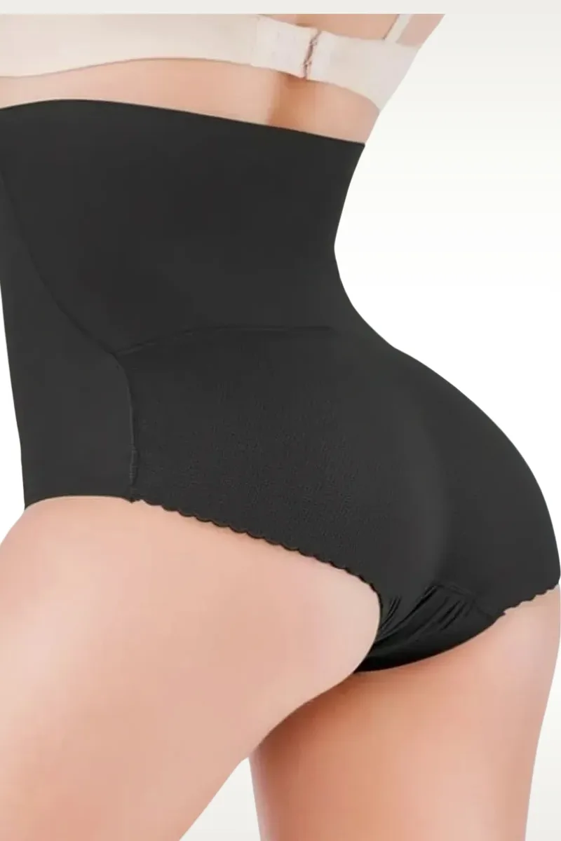 Bombacha con relleno con faja alta cola push up aumento glúteos - Imagen 2