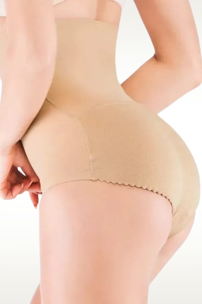 Bombacha con relleno con faja alta cola push up aumento glúteos