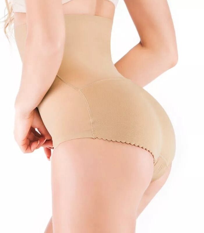 Bombacha con relleno con faja alta cola push up aumento glúteos