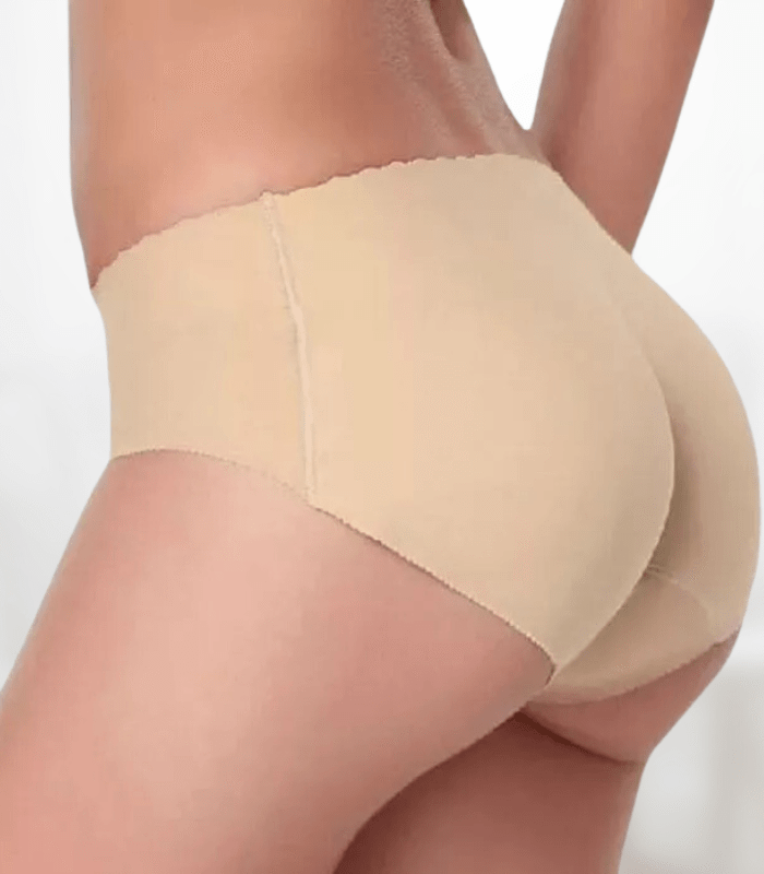 Bombacha cola push up con relleno aumenta volumen glúteos