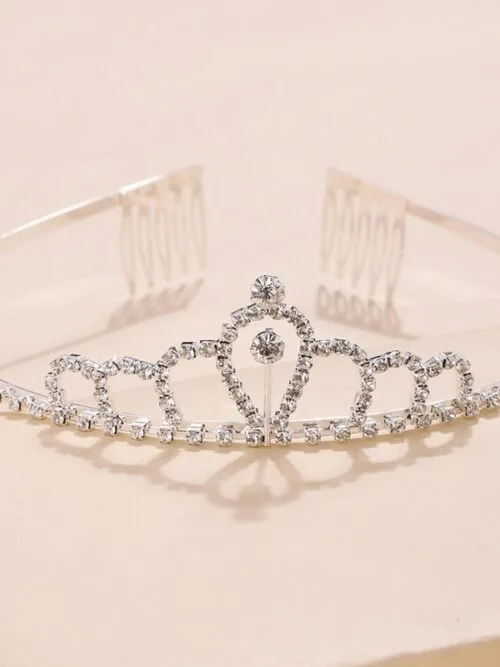 Tiara o corona de princesa con peineta