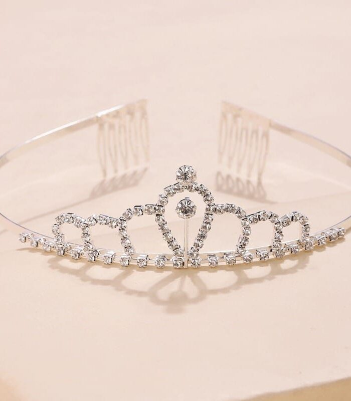 Tiara o corona de princesa con peineta