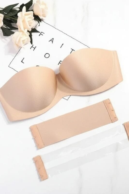 Soutien corpiño escote strapless espalda invisible