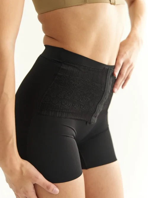 Faja short moldeadora regulable con broches