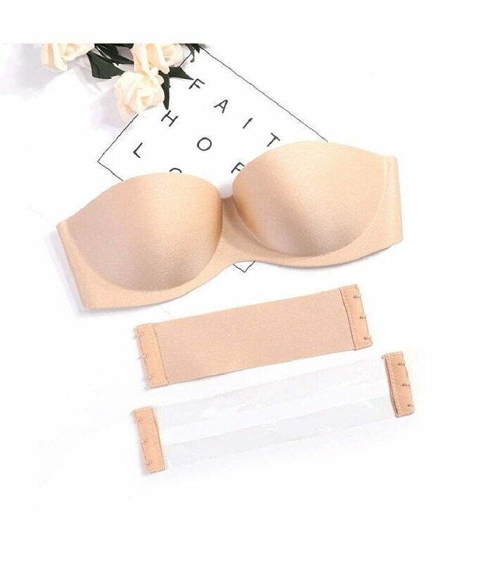Soutien corpiño escote strapless espalda invisible