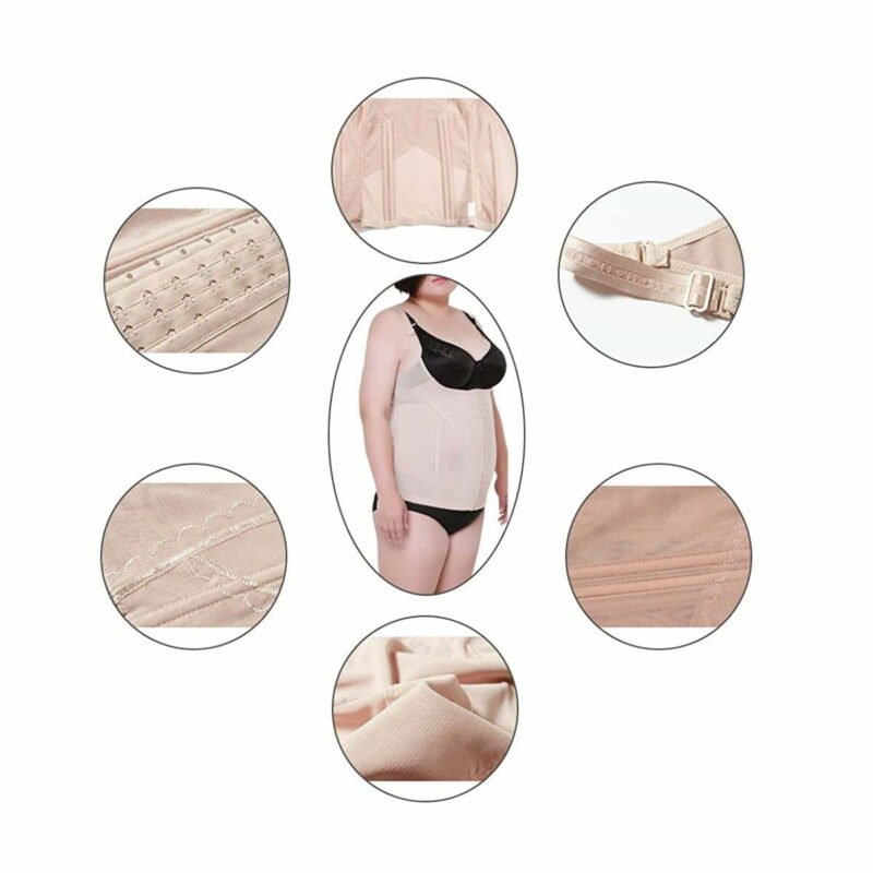 Faja corset chaleco esconde abdomen afina cintura - Imagen 3
