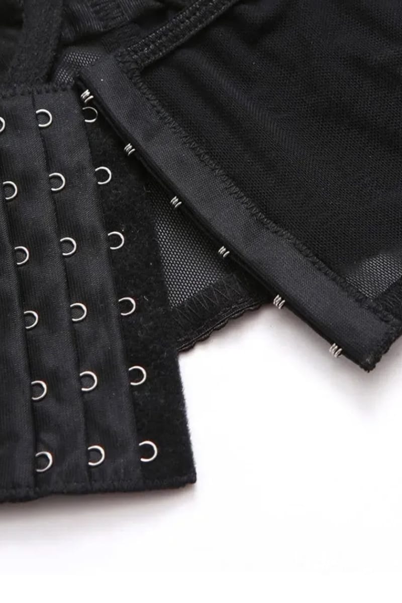 Conjunto lencería sexy 3 piezas top + portaligas + colaless - Imagen 4