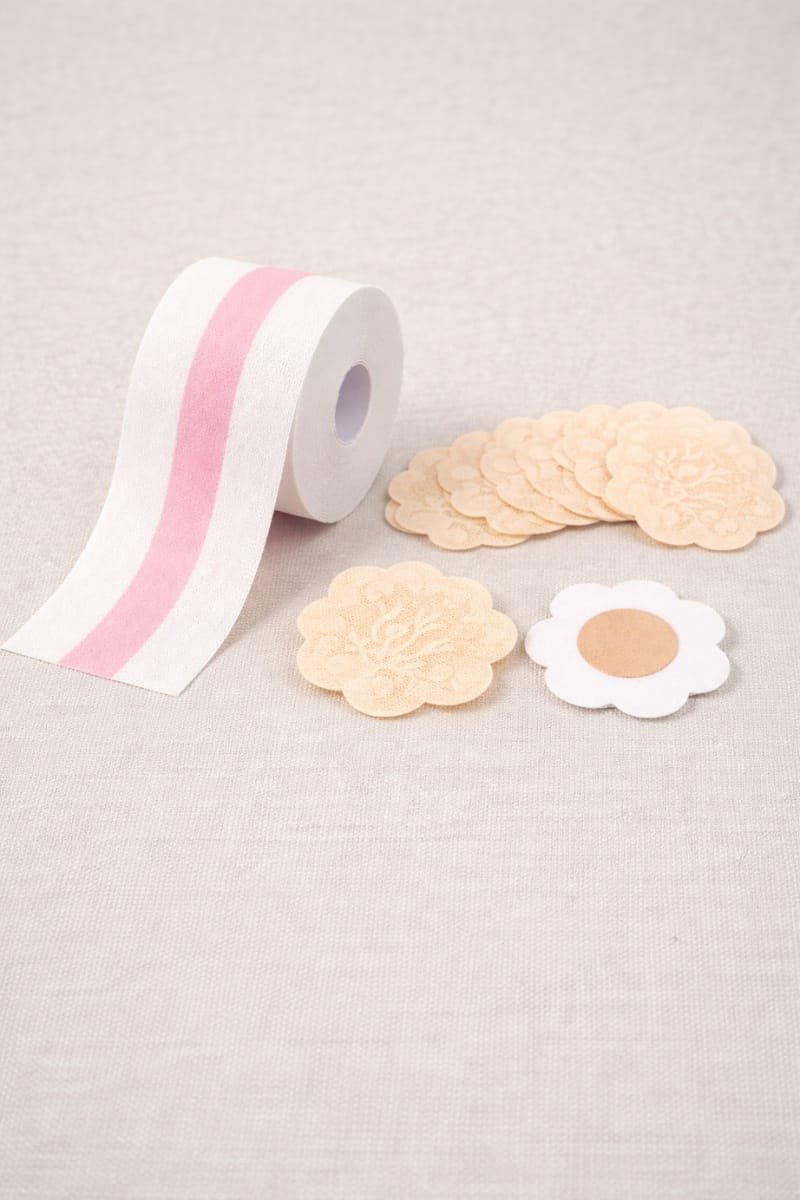 Cinta levanta busto transparente invisible +10 pezoneras - Imagen 3