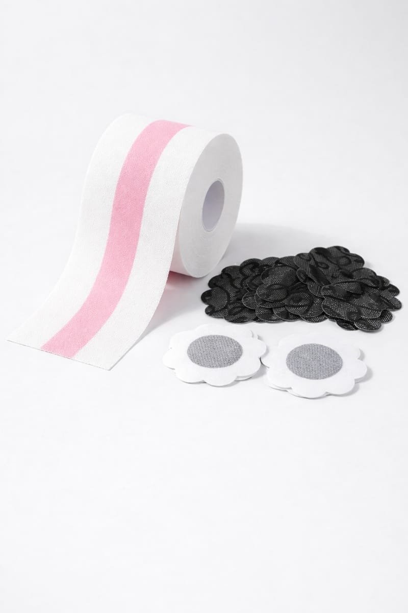 Cinta levanta busto transparente invisible +10 pezoneras - Imagen 2