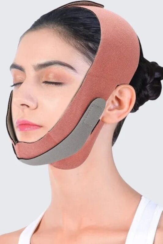 Mascara vendaje facial adelgazante post lifting