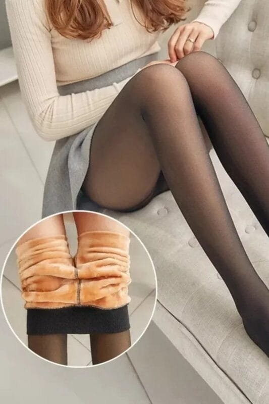 Medias térmicas efecto piel can can