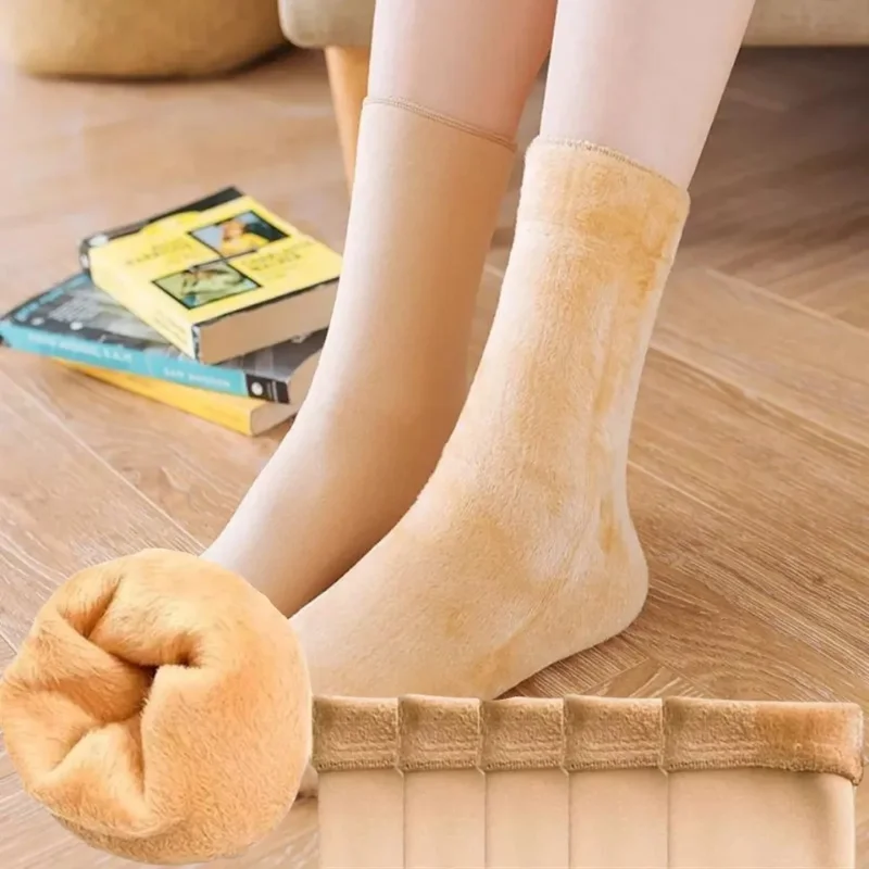 Medias térmicas calcetines abrigadas pack X4