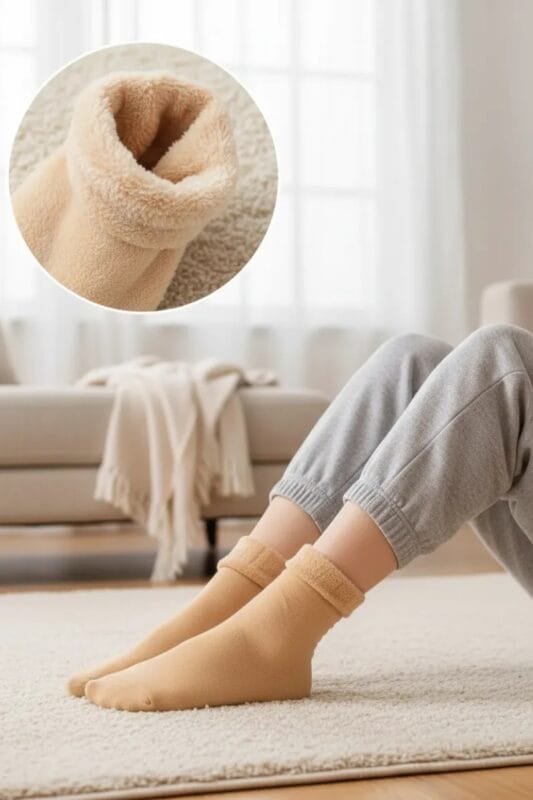 Medias térmicas calcetines abrigadas Pack X4