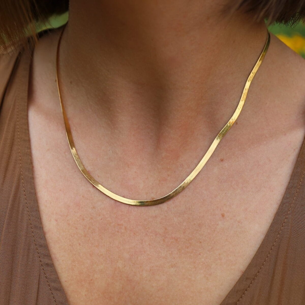 Cadena acero quirúrgico serpiente joyas - Imagen 3