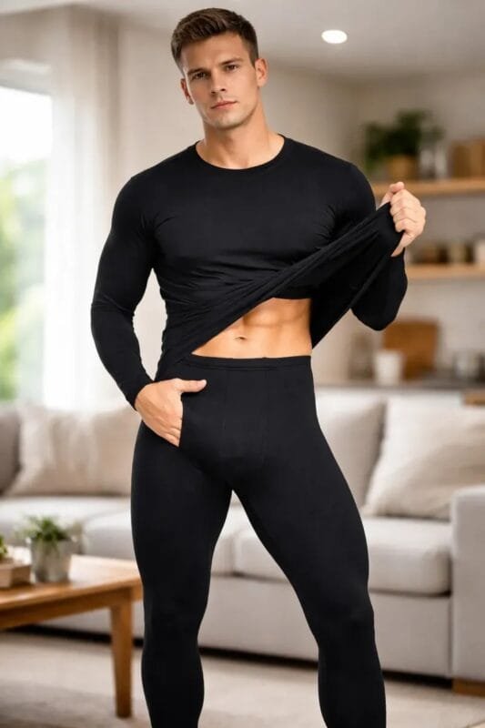 Conjunto termico remera + calza abrigo