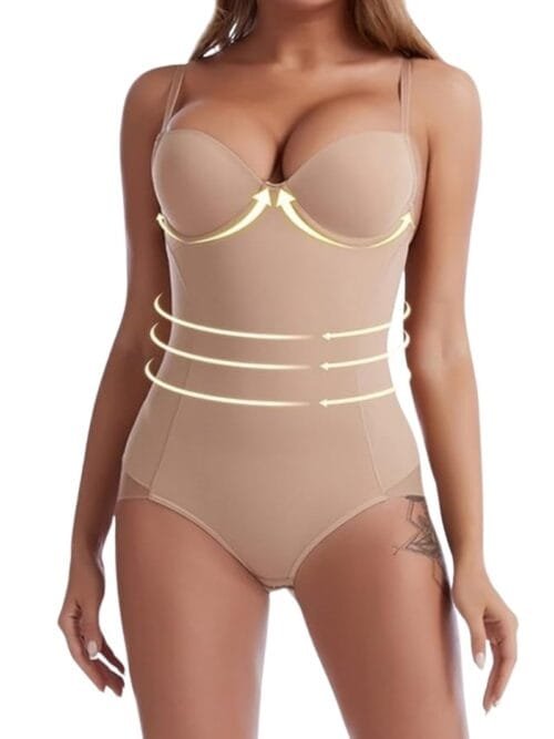 Body reductor modelador tela invisible