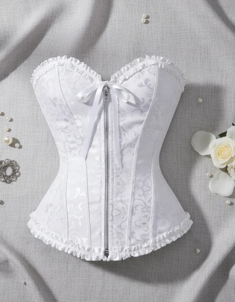 Corset Victoriano overbust reductor con cremallera - Imagen 3