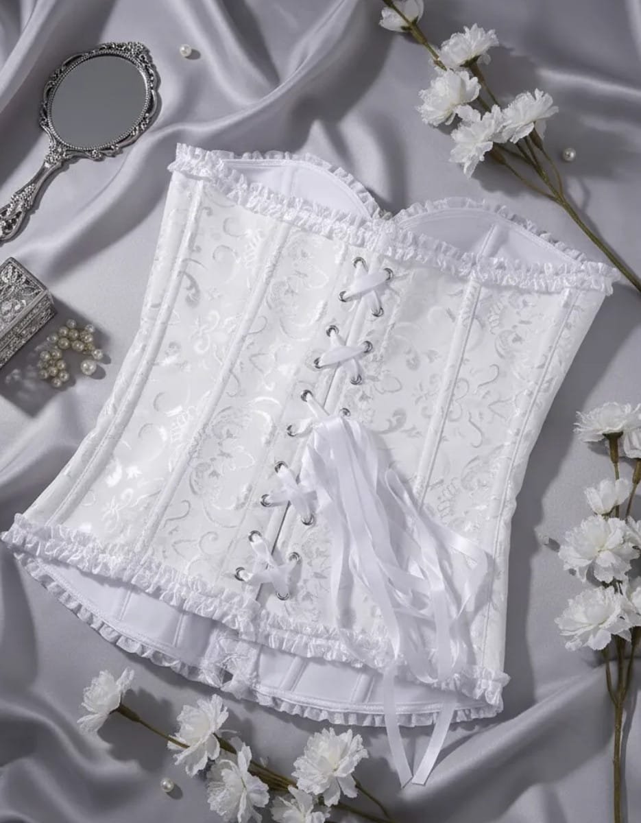 Corset Victoriano overbust reductor con cremallera - Imagen 6