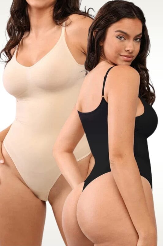 Pack X2 Body moldeador sin costuras bretel fino