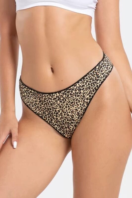 Pack x3 Bombachas colaless de algodón animal print