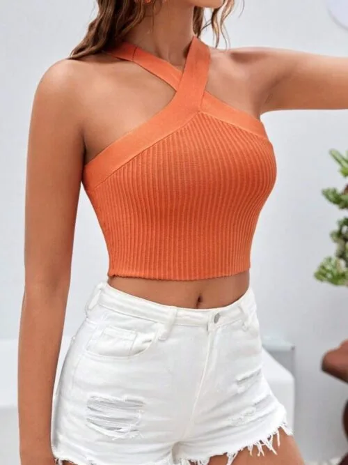 Top Croptop Camiseta Casual Pack X2