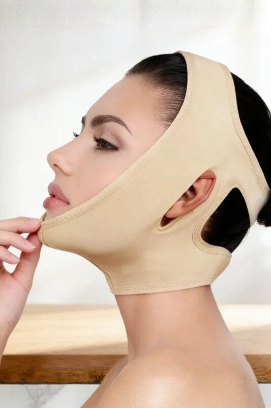 Venda facial reductora compresiva