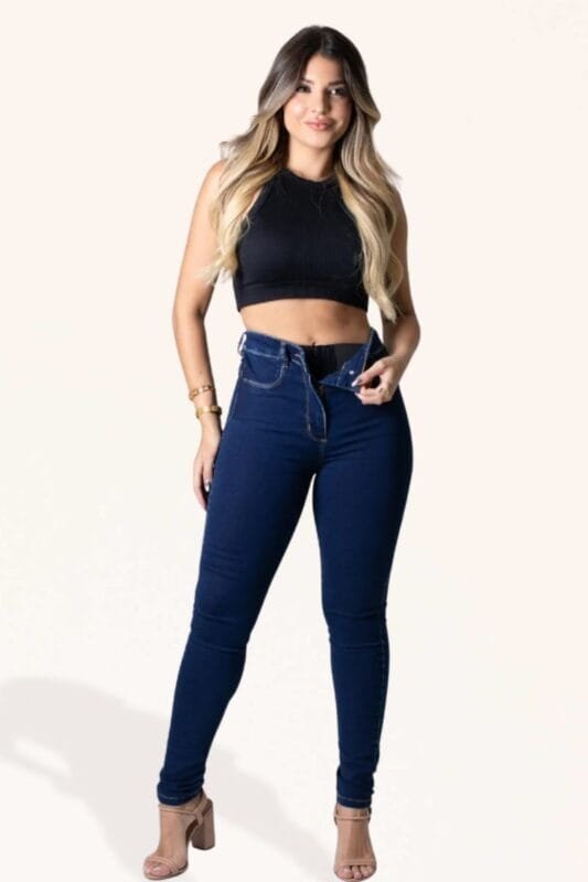Jean con Faja Chupín Plus Size – Corte Corazón