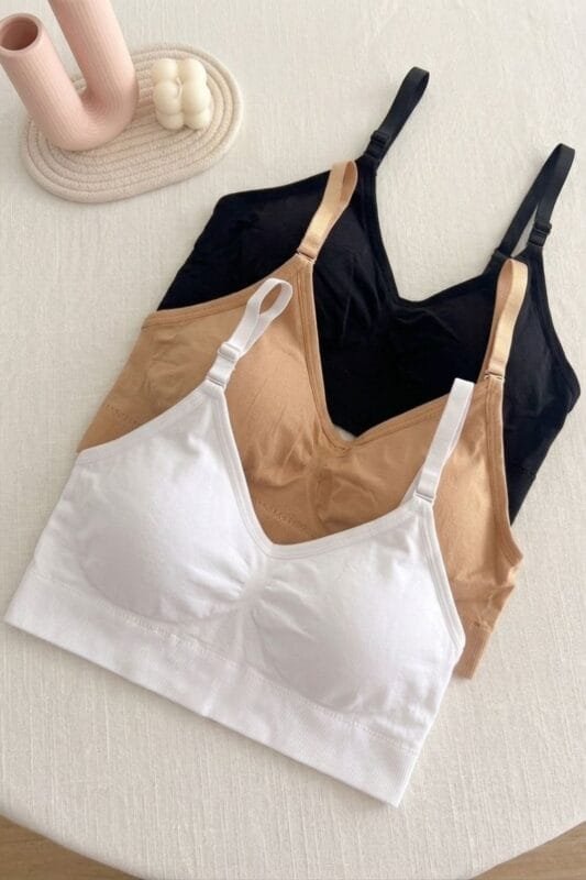 Pack X3 sostén microfibra roche ancho y soporte diario