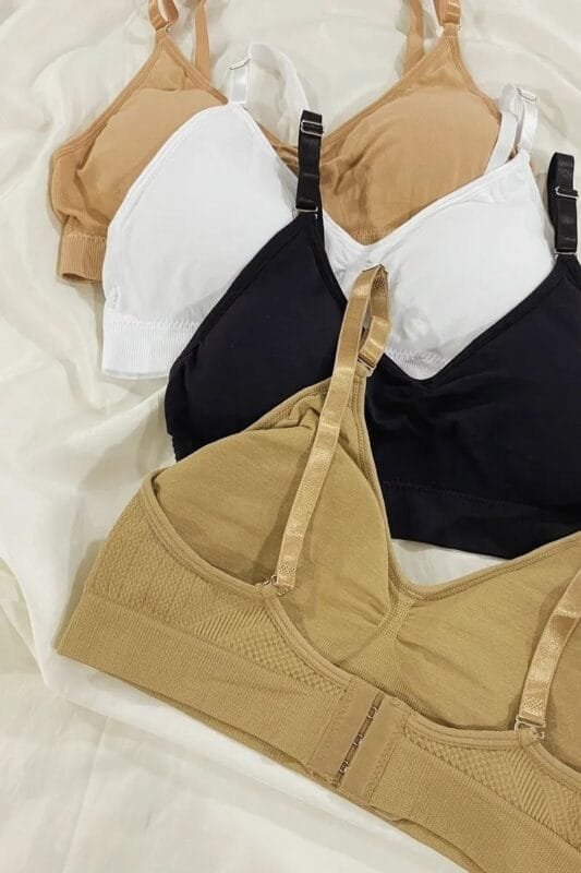 Pack X3 sostén microfibra roche ancho y soporte diario