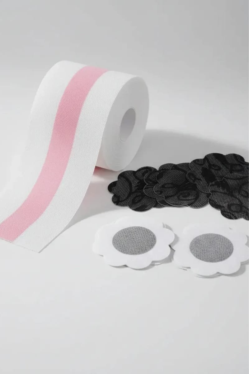 Cinta levanta busto transparente invisible +10 pezoneras - Imagen 4