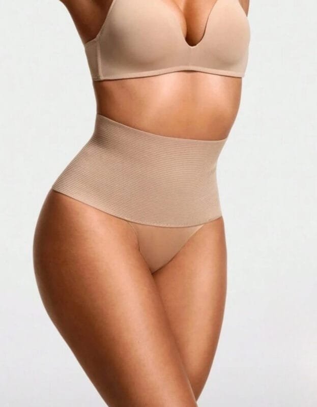 Bombacha semi colaless alta con faja abdominal