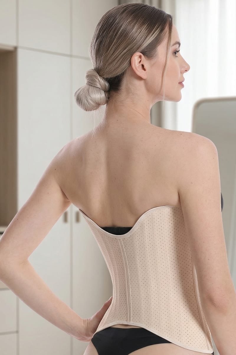 Corset cinturilla de látex con 25 varillas - Imagen 2