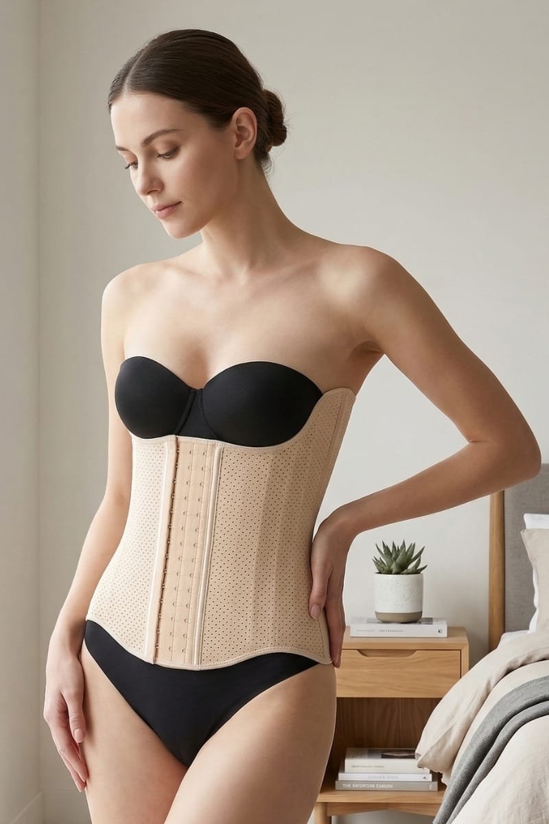 Corset cinturilla de látex con 25 varillas