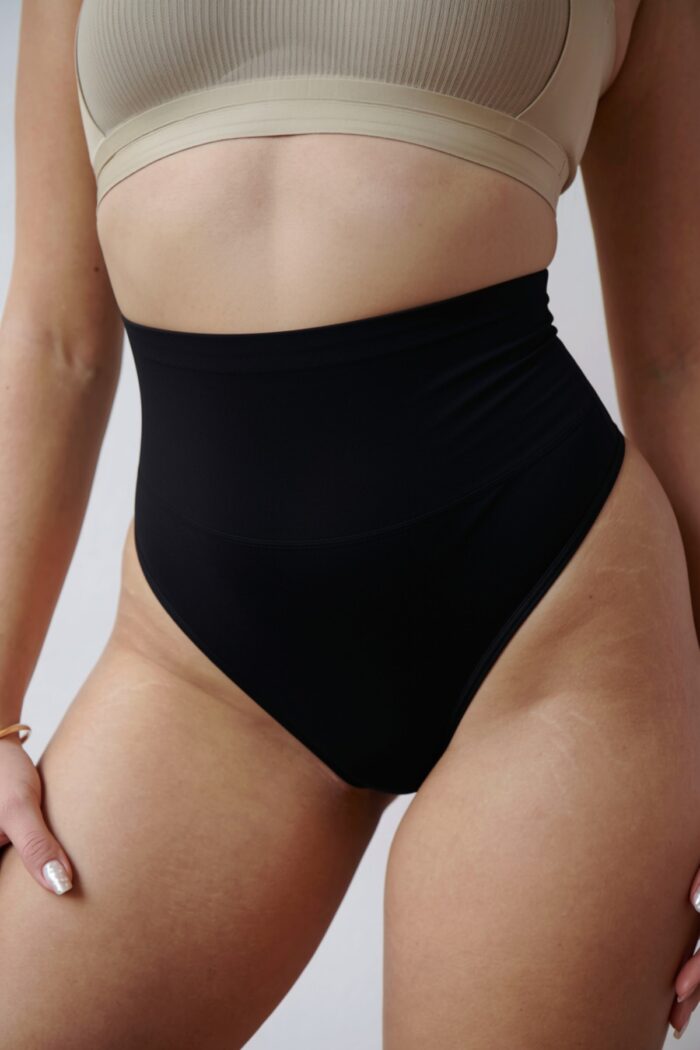 bombacha faja color negro perfil de frenta